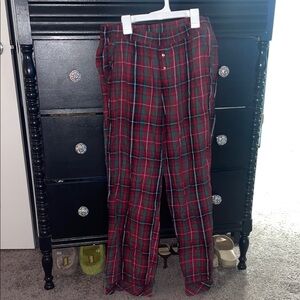 Victoria's Secret Red and Green Plaid Pajama Pants